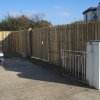 Round Top Closed Picket Double Gates – Blackrock